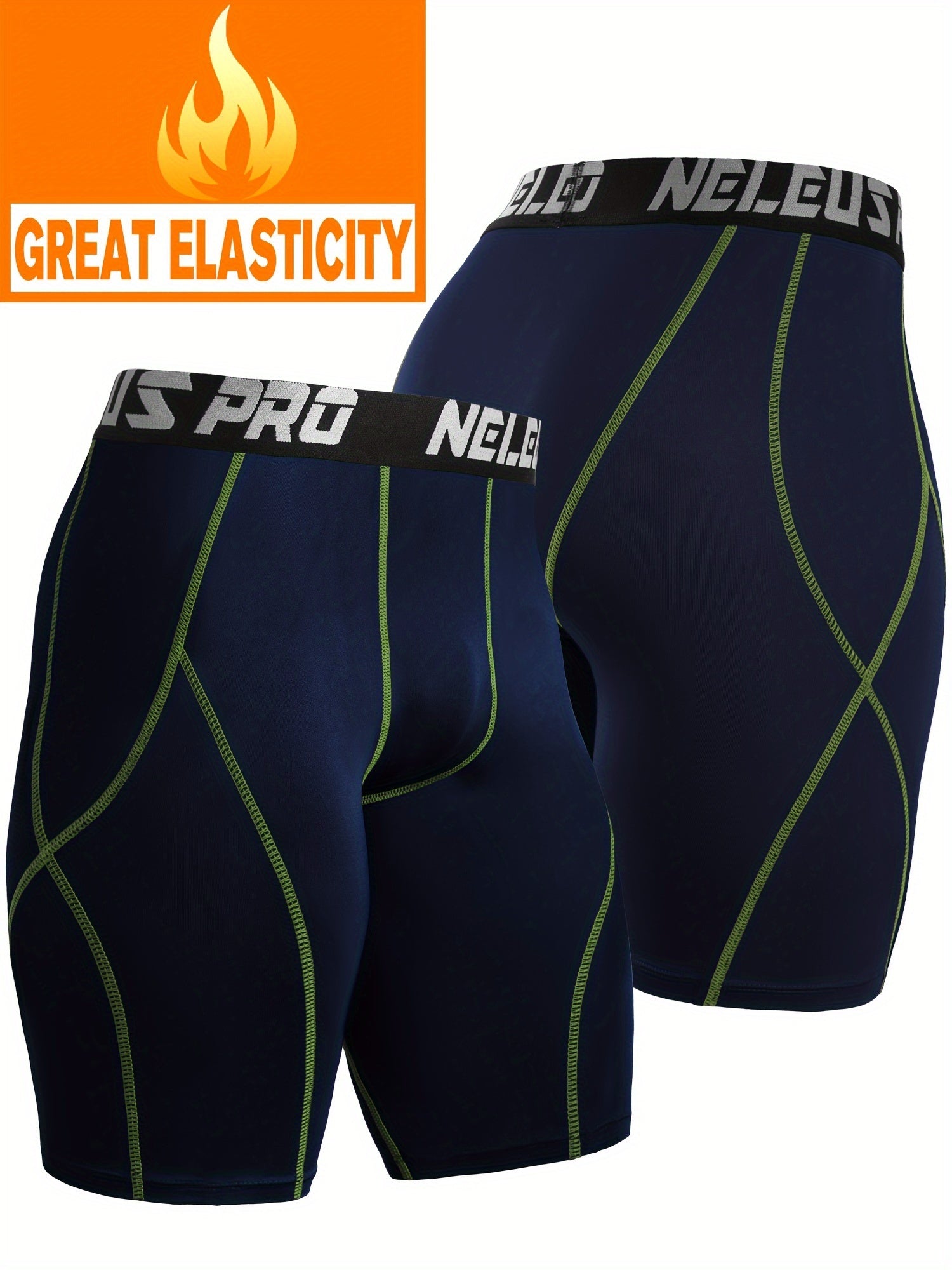 Men's Compression Shorts High Stretch Breathable Base Layer Shorts
