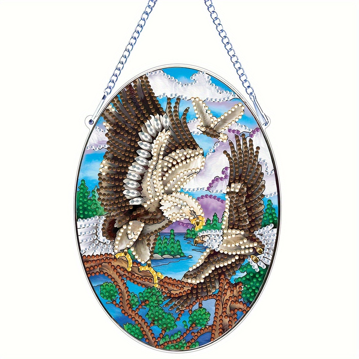 Eagle Pattern Diamond Painting Kit for Beginner - 5D DIY, Acrylic Single Sided