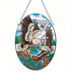 Eagle Pattern Diamond Painting Kit for Beginner - 5D DIY, Acrylic Single Sided