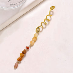 3pcs Tassels Hair Ring Jewelry For Braids Snake Dreadlock Rings