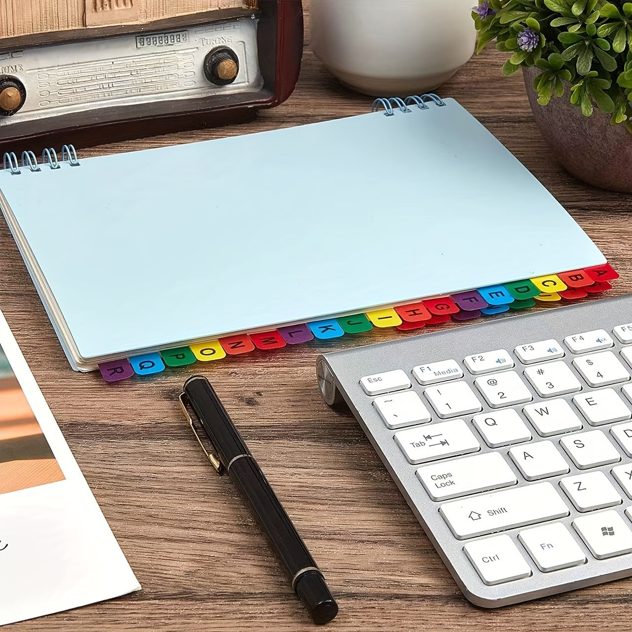 Waterproof Letter Index Label Stickers for Student Classification