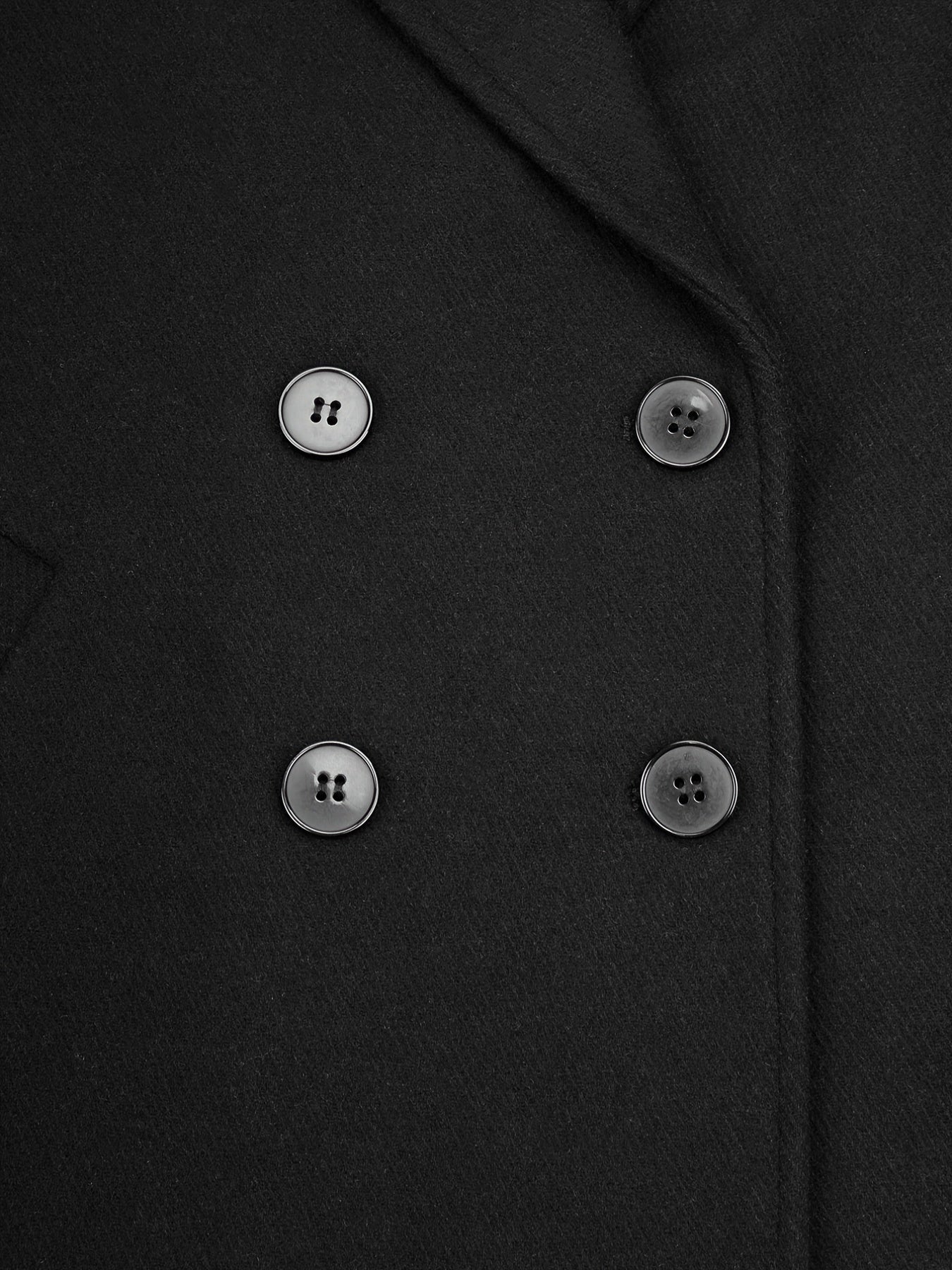Solid Long Sleeve Blazer Open Front Lapel Blazer - Women's Clothing