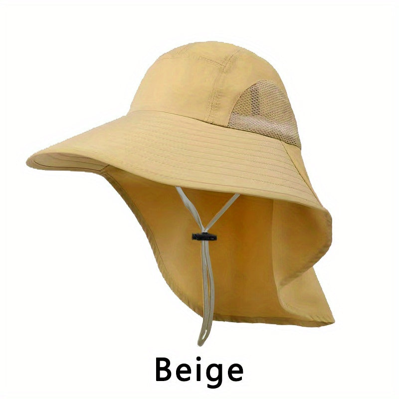 Men's Outdoor UV Protection Sunshade Hat for Fishing and Mountaineering