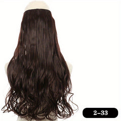 Long Curly Clip-In Hair Extension Seamless Double Weft 5 Clips