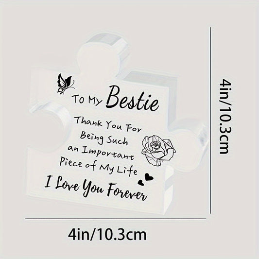 Acrylic Besties Desktop Ornaments - Birthdays Halloween Christmas Gifts