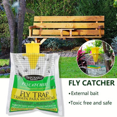 1pc Disposable Fruit Fly Trap Non toxic Outdoor Fly Trap Bag Insect Trap