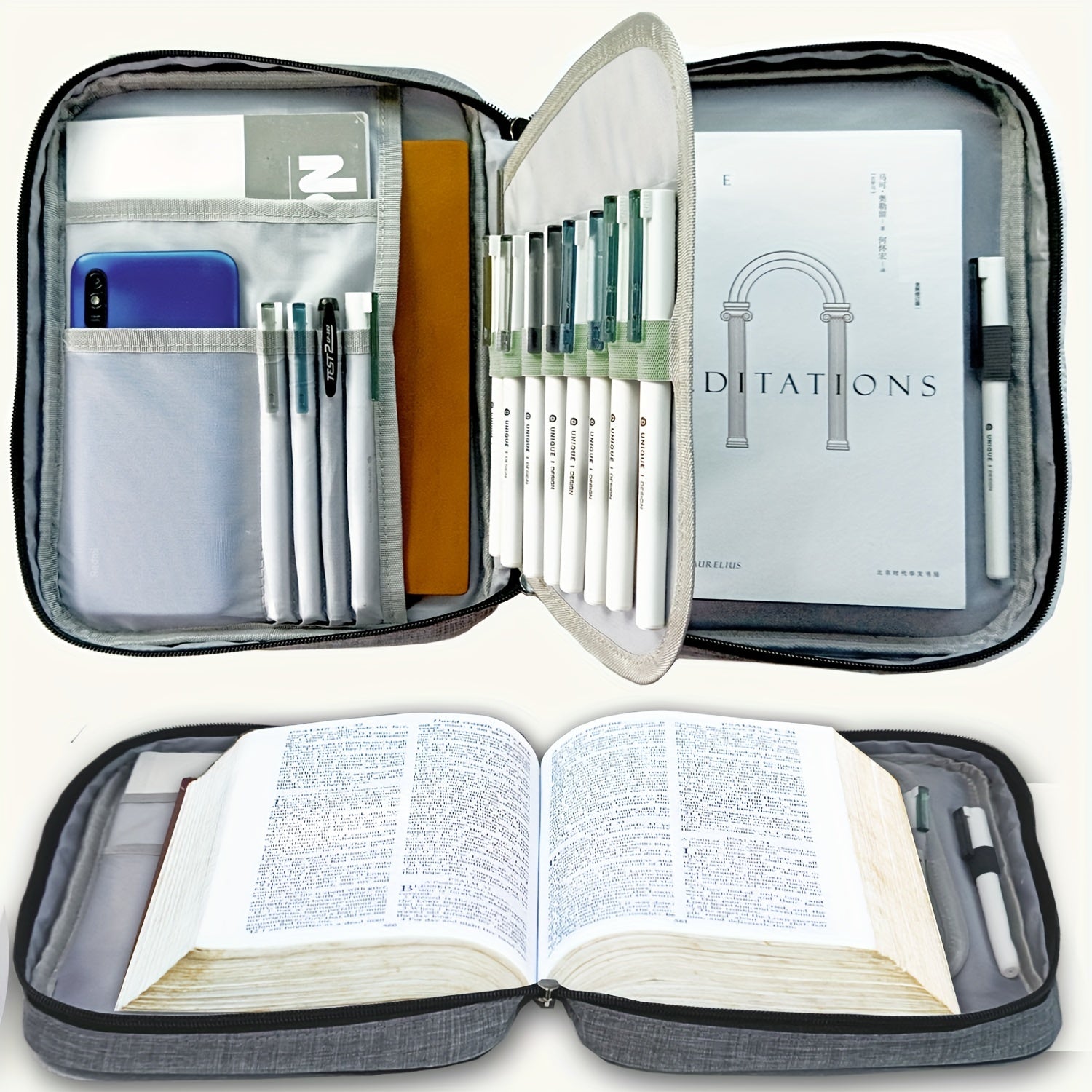 Protective Bag for Women with Handle Study Case