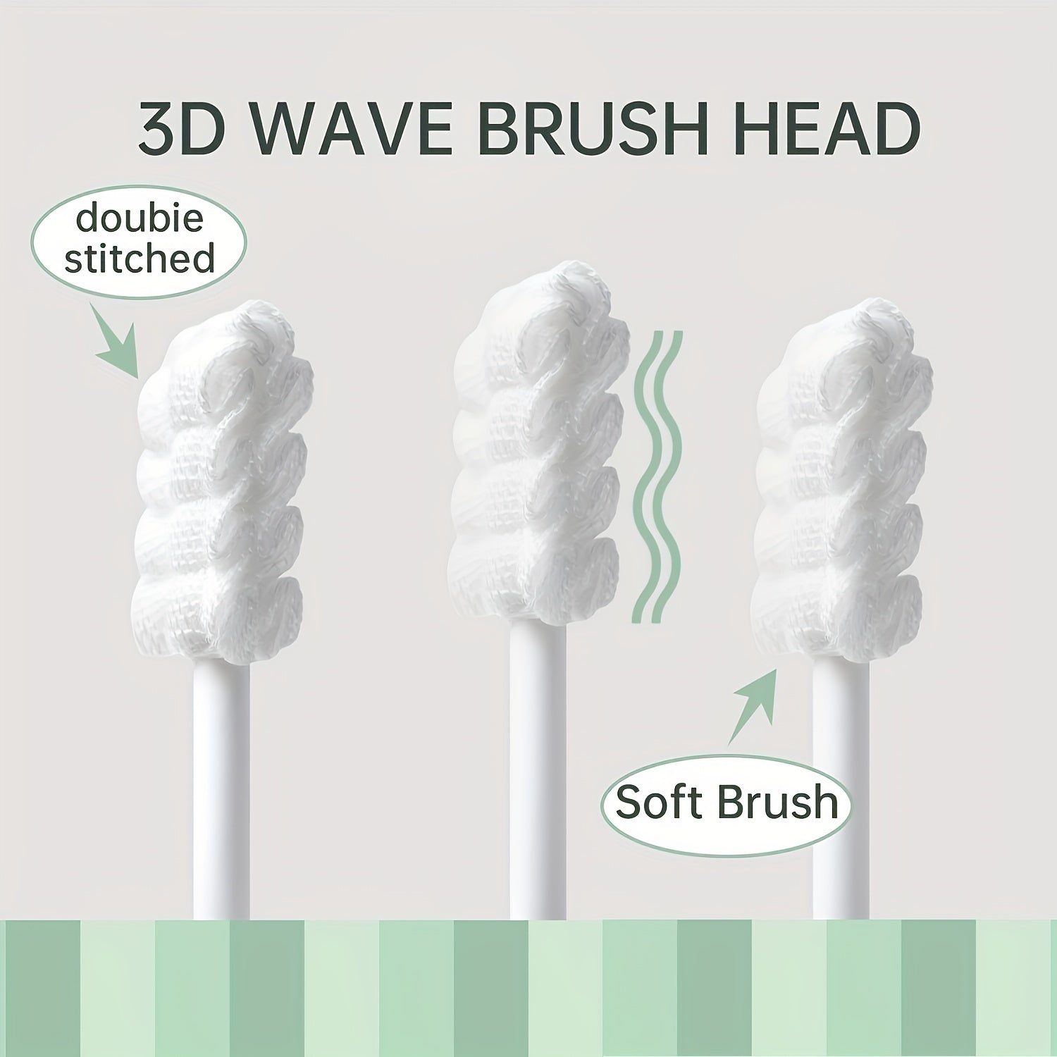 42pcs Baby Gauze Toothbrushes Baby Oral Cleaning Brush 100 Medical Brush Head