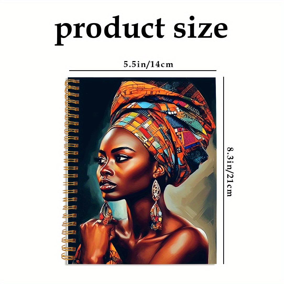 Inspirational African American Woman Notebook 13.97x21.08 cm