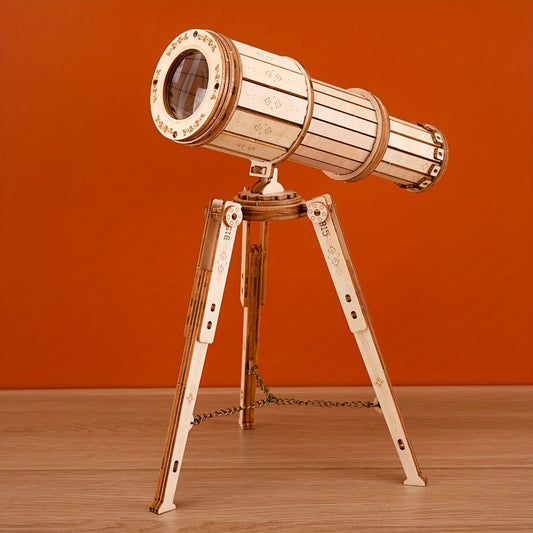 3D Wooden Puzzles Monocular Telescope Model Building Kits DIY Kits for Adults