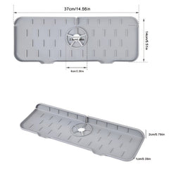 Silicone Sink Splash Drying Mat Faucet Drip Protector Sink Drain Mat