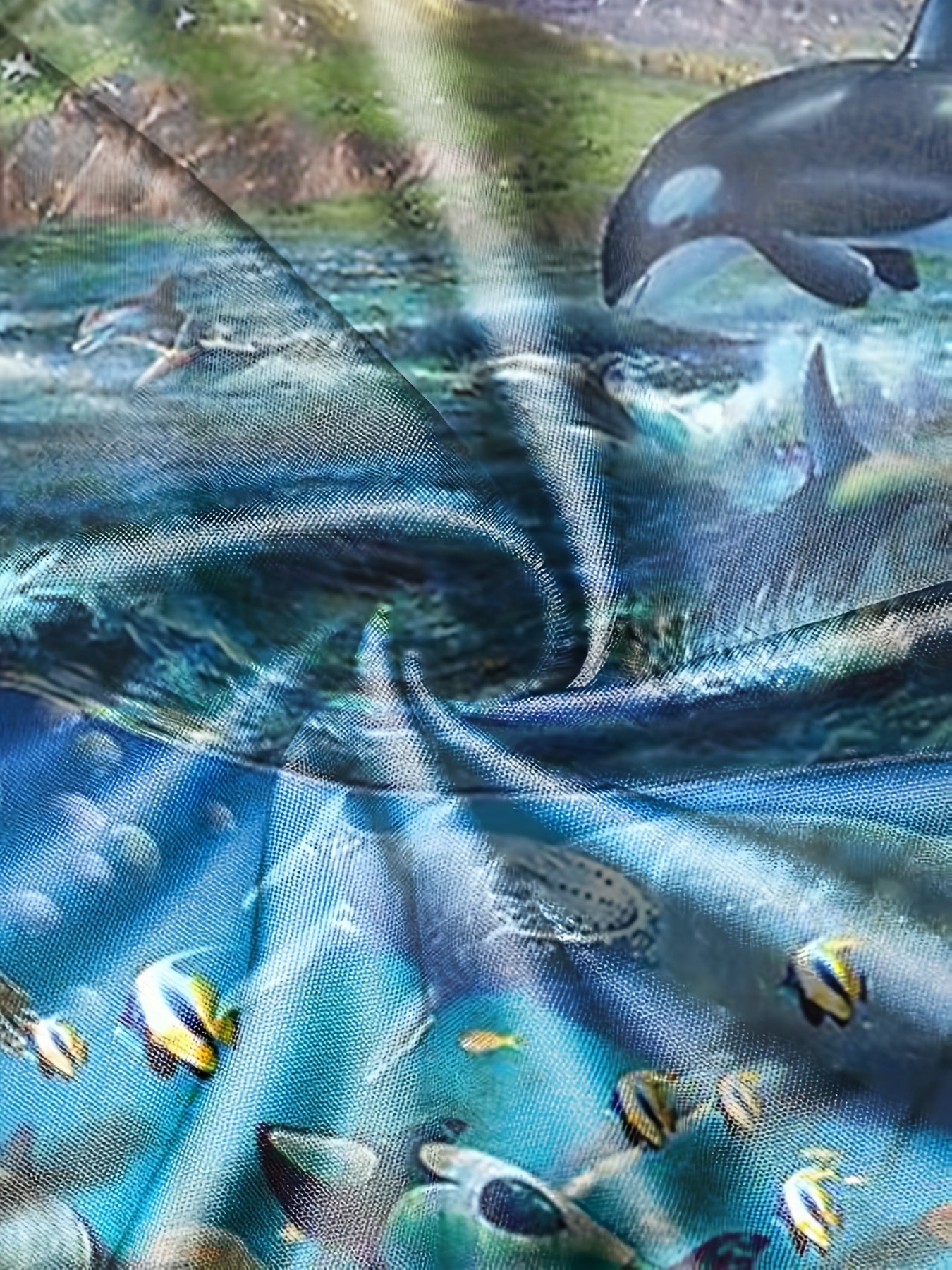 Men's Marine Life Graphic T shirt 3D Digital Print Casual Tee
