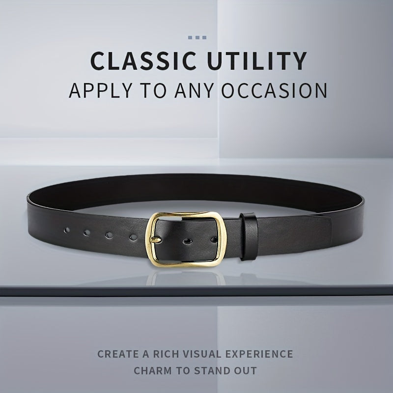 Men's Casual PU Leather Belt for Jeans & Pants
