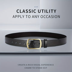 Men's Casual PU Leather Belt for Jeans & Pants