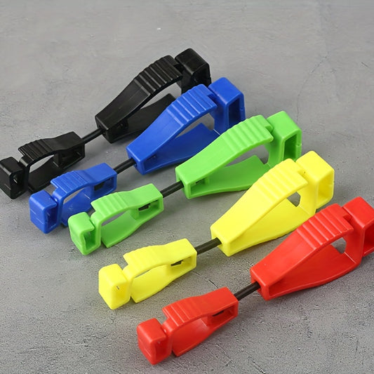 High Strength POM Plastic Safety Work Gloves Anti Lost Clip Buckle