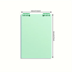 Spiral Notebook Journal Green Purple Pink Soft Cover Dividers