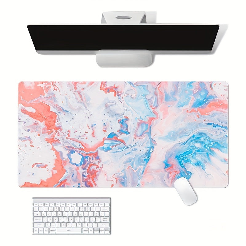 Ocean Pattern Large Mouse Pad - Non-Slip Rubber Desktop Mat