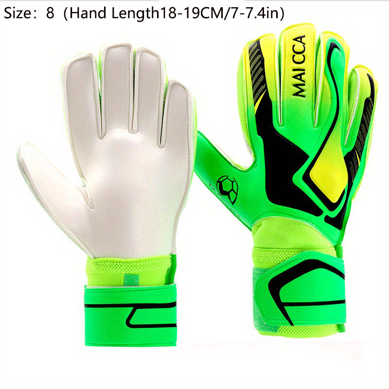 Soccer Goalie Gloves Strong Grip Green