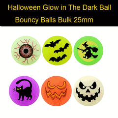10pcs Halloween Glow In The Dark Bouncy Balls 2 Halloween Trick Treat Toy