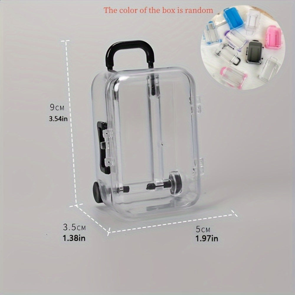 Mini Luggage Suit Food Beverage Bottle Halloween Display Accessory