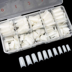 French Nail Tips 500 Pcs Half Cover False Nails