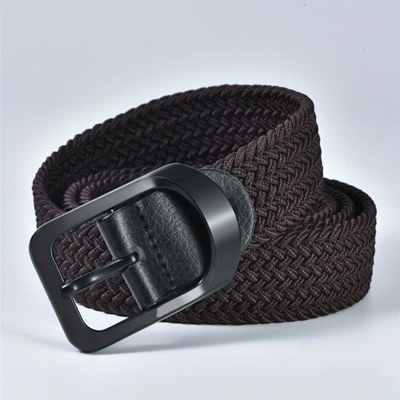Elastic Canvas Leather Belt for Men and Women