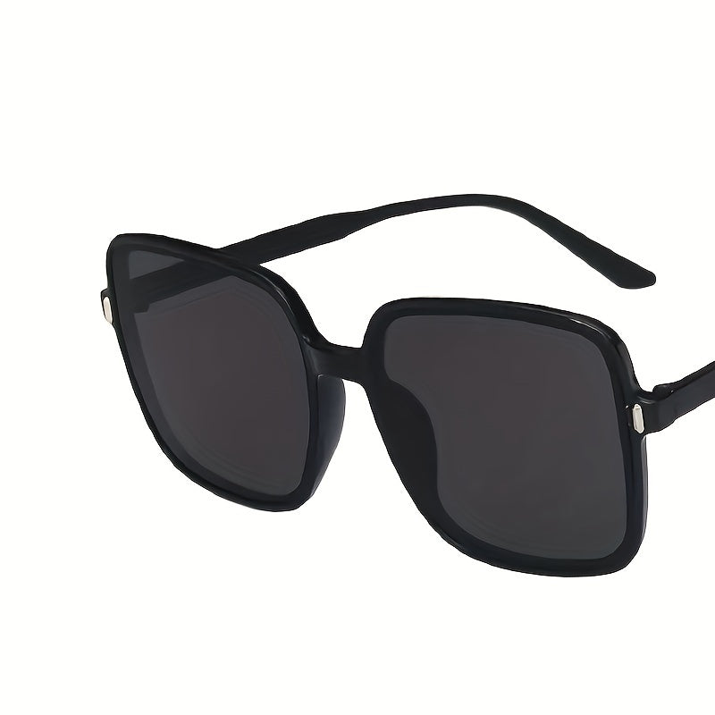 Men's Gradient Lens Sunglasses Square Frame Sunscreen Glasses