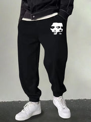 Men's Portrait Graphic Sweatpants Casual Stretch Breathable Drawstring Pants