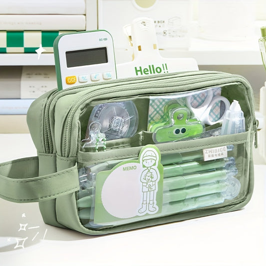 Large Capacity Stationery Bag Pencil Case for Office School Girls