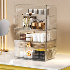 Cosmetic Storage Rack with Drawers and Compartments