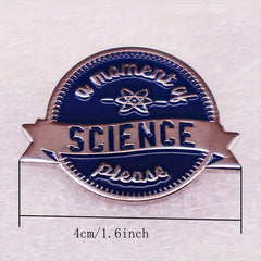 Science Enamel Lapel Pin Badges Metal Brooch