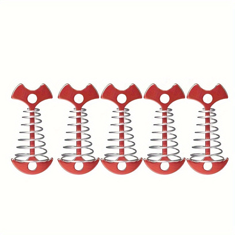 5pcs Aluminum Alloy Tent Wind Rope Buckles for Camping and Picnic