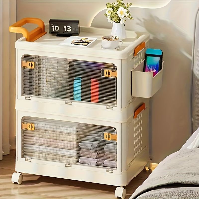 Small Storage Trolley Rack Kitchen Bathroom Mobile Storage Bedroom Bedside
