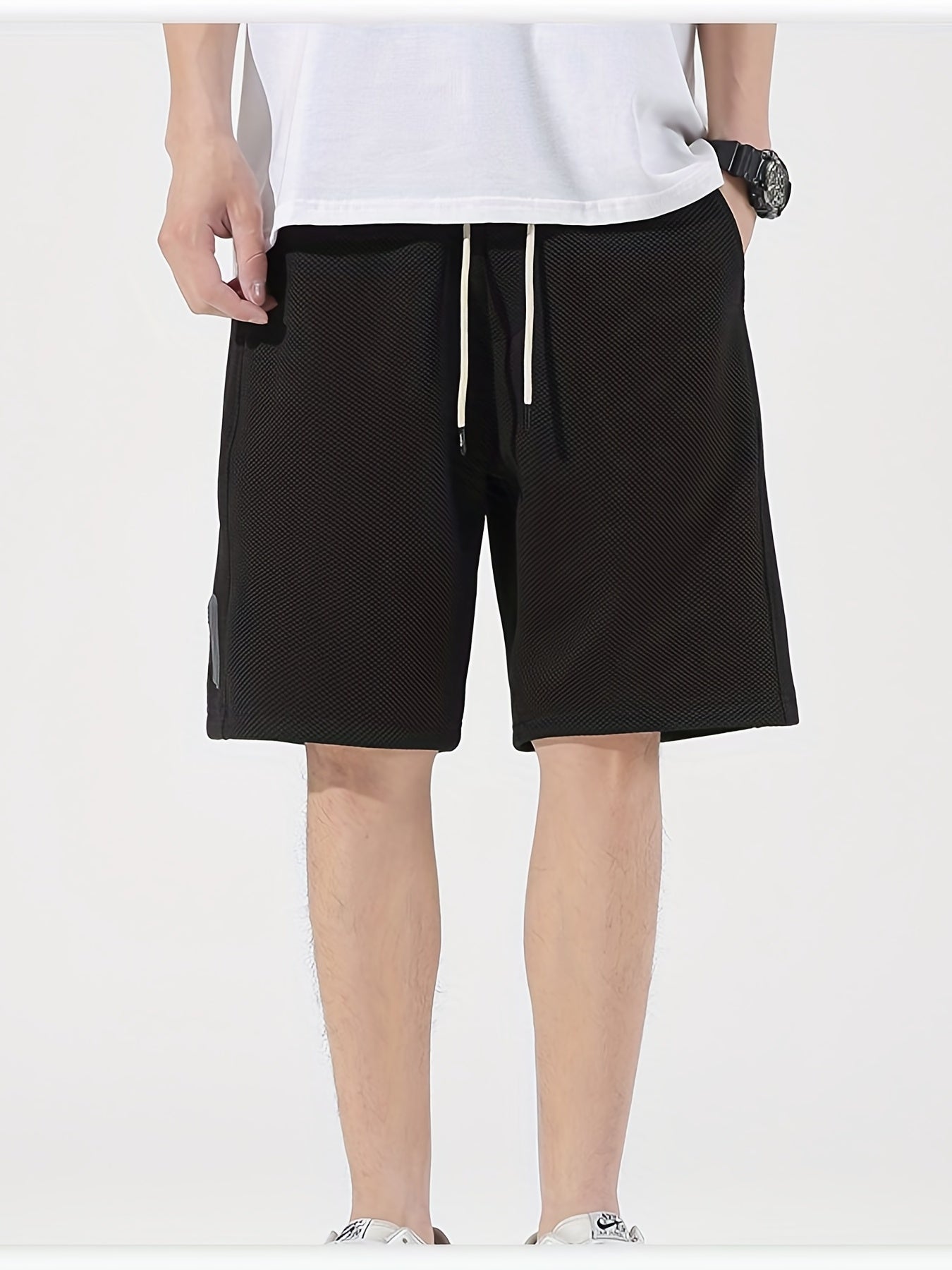 Men's Comfy Stretch Waist Basketball Shorts