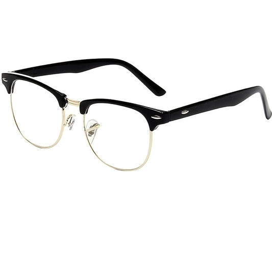 Light Blocking Glasses Semi Rimless Eyewear for Women Unisex