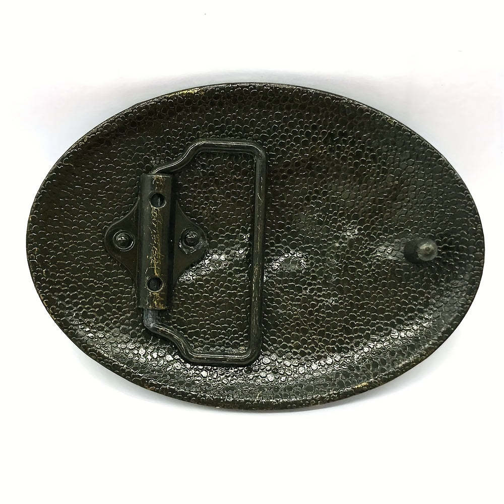 Western Denim Men's Belt Buckle Riding Casual