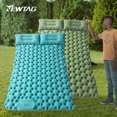 Ultralight Inflatable Camping Mattress with Pillow