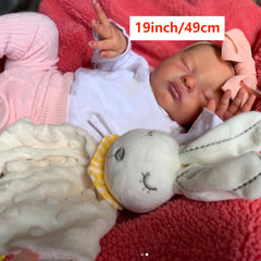Hand Painted 19" Sleeping Doll with Closed Eyes - Easter Ramadan