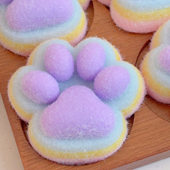 Rainbow Purple Cat Paw Toy Desk Decoration