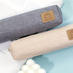 Bear Pencil Bag Canvas Solid Pencil Ballpoint Pen Storage Bag