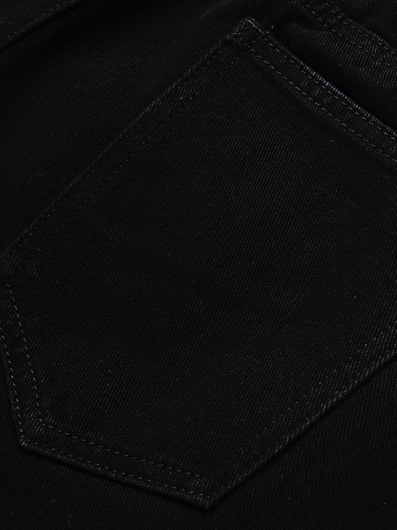 Men's Slim Solid Ripped Denim Skinny Pants