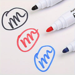 Waterproof Red Marker Pen Large Head Quick Dry for Writing Drawing