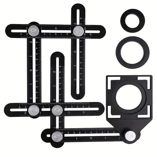 Aluminum Alloy Angle Finder Universal Ruler Drill Guide