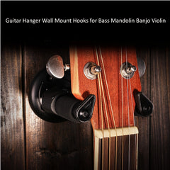 Stylish Mustache Wall Mount Guitar Hanger for High Guitars and Ukuleles