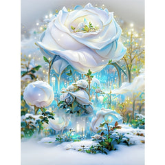 5D Arrival Art Rhinestone Diamond Painting Charm Rose Full Of Rhinjsones DIY