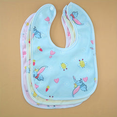 10pcs Baby Cotton Gauze Bibs Infant Boys Girls Burp Cloths