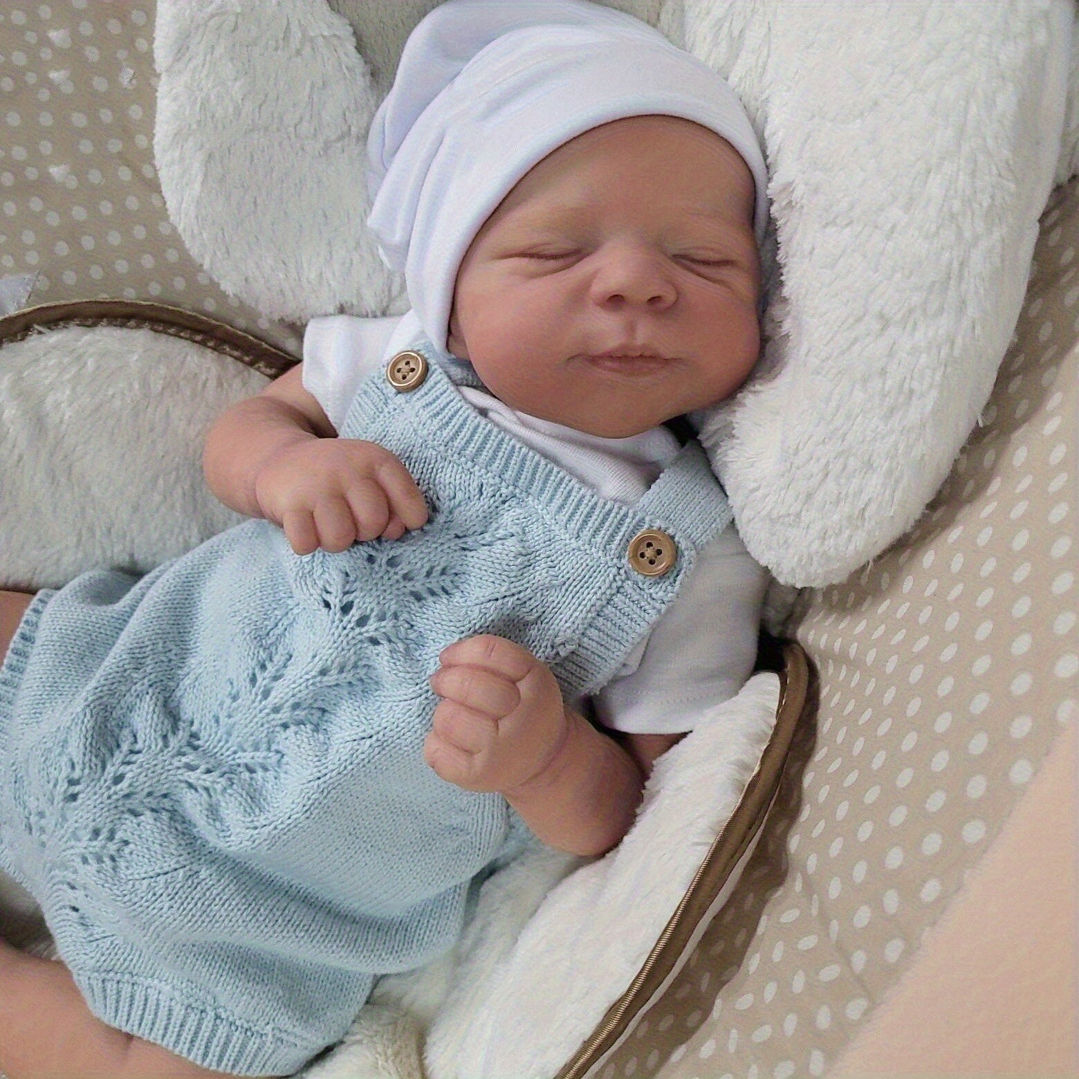 Realistic Reborn Baby Doll with Visible Veins Vinyl Limbs & Cloth Body