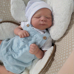 Realistic Reborn Baby Doll with Visible Veins Vinyl Limbs & Cloth Body