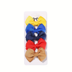 5pcs Bow Hair Clips for Baby Girls