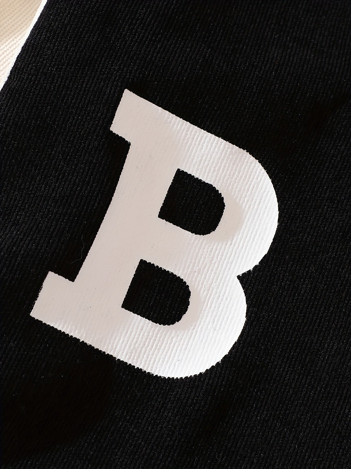 Girls Baseball Jacket & Pleated Skirt Set Letter B Print Corduroy Kid